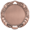 Antique Bronze 2 3/4" Wreath 2" Insert Holder Medal (double sided)