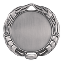 Antique Silver 2 3/4" Wreath 2" Insert Holder Medal (double sided)