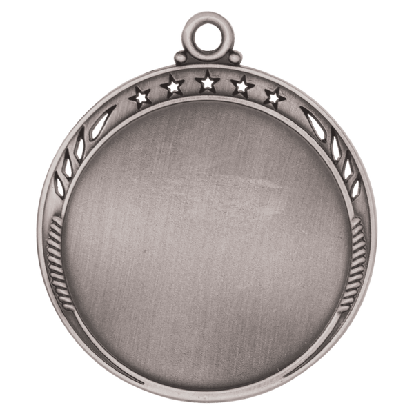 Antique Silver 2 3/8" Galaxy 2" Insert Holder Medal
