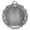 Antique Silver 2 3/4" Leaf 2" Insert Holder Medal
