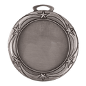 Antique Silver 2 3/4" Star 2" Insert Holder Medal