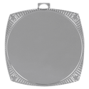 Bright Silver 2 1/8" Square Star 2" Insert Holder Medal