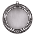 Antique Silver 2 3/4" Wreath 2" Insert Holder Medal