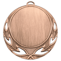 Antique Bronze 2 3/4" Open Wreath 2" Insert Holder Medal