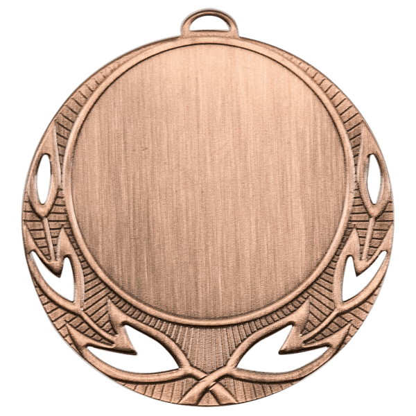 Antique Bronze 2 3/4" Open Wreath 2" Insert Holder Medal