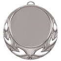 Bright Silver 2 3/4" Open Wreath 2" Insert Holder Medal