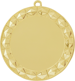 Bright Gold 2 3/4" Diamond 2" Insert Holder Medal