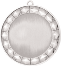 Bright Silver 2 3/4" Diamond 2" Insert Holder Medal