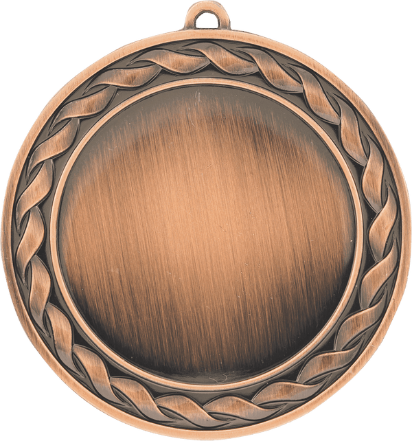 Antique Bronze 2 3/4" Weave 2" Insert Holder Medal