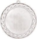 Bright Silver 2 3/4" Weave 2" Insert Holder Medal