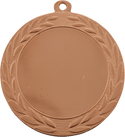 Bright Bronze 2 3/4" Wreath 2" Insert Holder Medal