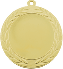 Bright Gold 2 3/4" Wreath 2" Insert Holder Medal