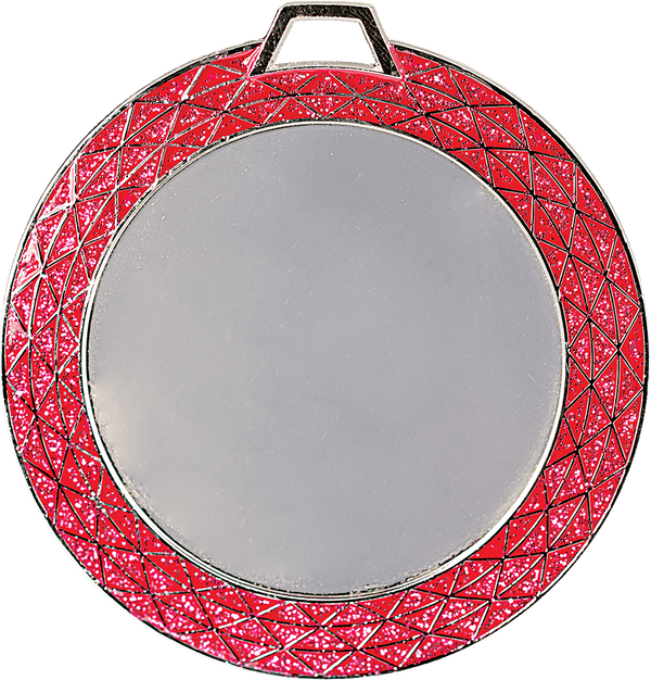 Pink 2 3/4" Bling 2" Insert Holder Medal