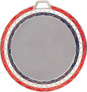 Red/White/Blue 2 3/4" Bling 2" Insert Holder Medal