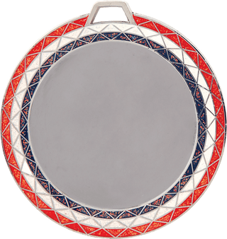 Red/White/Blue 2 3/4" Bling 2" Insert Holder Medal