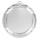 Bright Silver 2 3/4" Crown 2" Insert Holder Medal