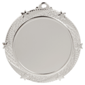 Bright Silver 2 3/4" 6-Star 2" Insert Medal Holder
