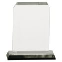 Silver 3 1/2" x 5 1/2" Clipped Corner Impress Acrylic