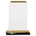 Gold 3 1/2" x 6 1/2" Clipped Corner Impress Acrylic