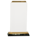 Gold 3 1/2" x 7 1/2" Clipped Corner Impress Acrylic