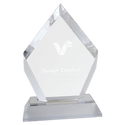 Silver 6" Base Diamond Impress Acrylic