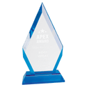 Blue 8" Base Diamond Impress Acrylic
