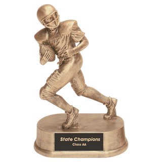 7 3/4" Antique Gold Football Resin