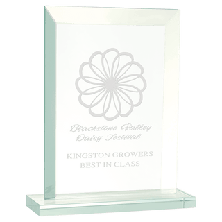 7" Rectangle Jade Glass Award