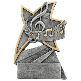 5 1/2" Music Jazz Star Resin