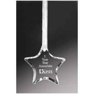 3 1/2" Crystal Star Ornament