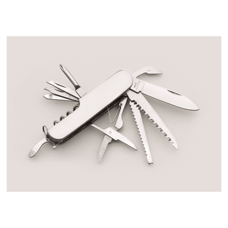 3/4" x 3 1/2" 11-Function Stainless Steel Pocket Knife