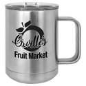 Stainless Steel Polar Camel 15 oz. Vacuum Insulated Mug with Slider Lid