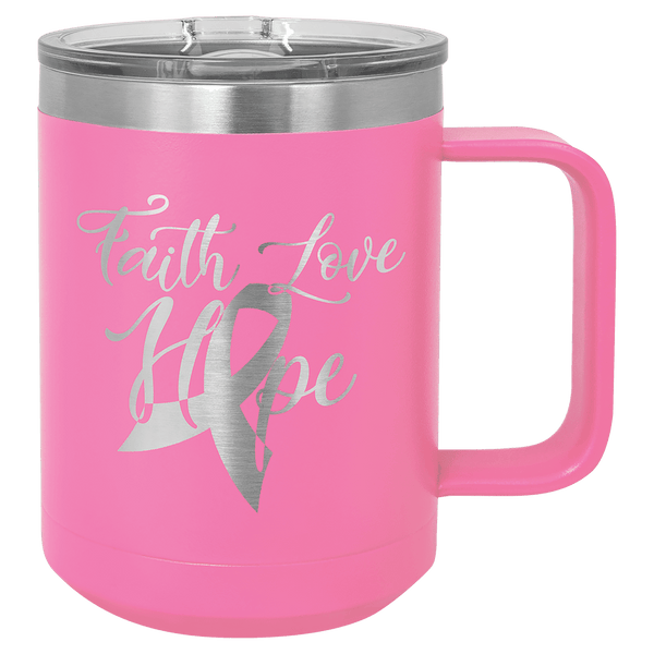 Pink Polar Camel 15 oz. Vacuum Insulated Mug with Slider Lid