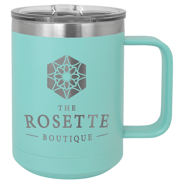 Teal Polar Camel 15 oz. Vacuum Insulated Mug with Slider Lid