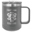 Dark Gray Polar Camel 15 oz. Vacuum Insulated Mug with Slider Lid