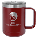 Maroon Polar Camel 15 oz. Vacuum Insulated Mug with Slider Lid