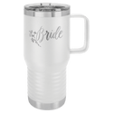 White Polar Camel 20 oz. Vacuum Insulated Travel Mug with Slider Lid