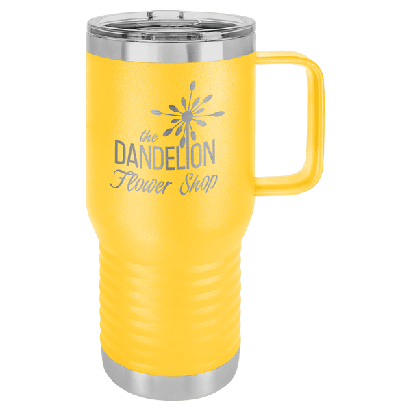 Yellow Polar Camel 20 oz. Vacuum Insulated Travel Mug with Slider Lid