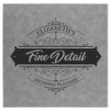 Gray 14" x 14" Laserable Leatherette Wall Decor with Sawtooth Hanger