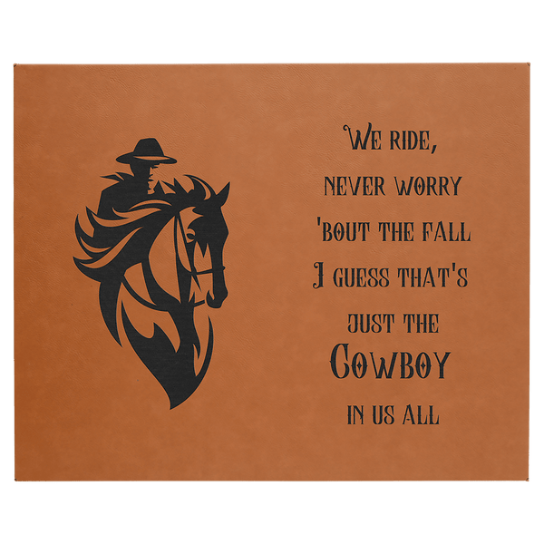 Rawhide 16" x 20" Laserable Leatherette Wall Decor with Sawtooth Hanger