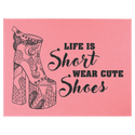 Pink 16" x 20" Laserable Leatherette Wall Decor with Sawtooth Hanger