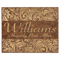 Rustic/Gold 16" x 20" Laserable Leatherette Wall Decor with Sawtooth Hanger