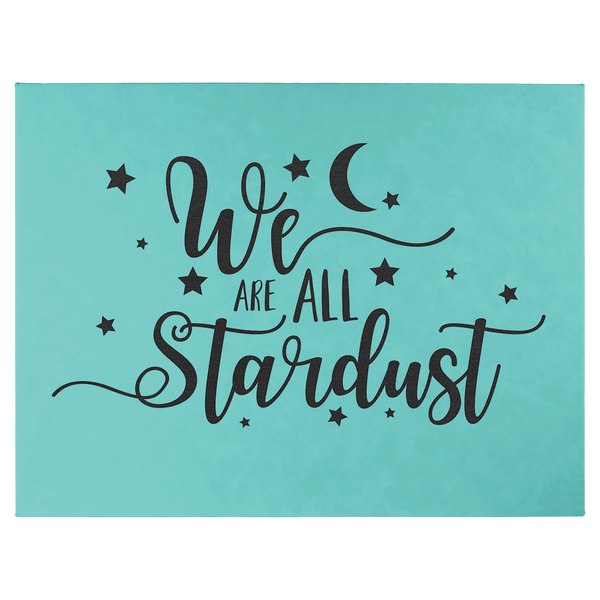 Teal 16" x 20" Laserable Leatherette Wall Decor with Sawtooth Hanger