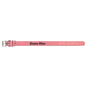 Pink Small 15" x 3/4" Laserable Leatherette Dog Collar