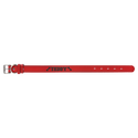 Red Small 15" x 3/4" Laserable Leatherette Dog Collar