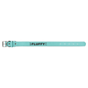 Teal Medium 19" x 1" Laserable Leatherette Dog Collar