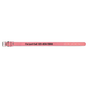 Pink Large 23" x 1" Laserable Leatherette Dog Collar