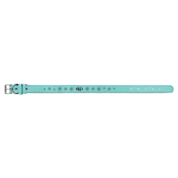 Teal Large 23" x 1" Laserable Leatherette Dog Collar