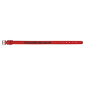Red Large 23" x 1" Laserable Leatherette Dog Collar
