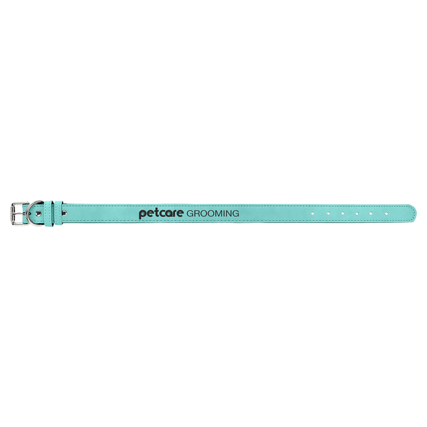 Teal Extra Large 27" x 1 1/4" Laserable Leatherette Dog Collar